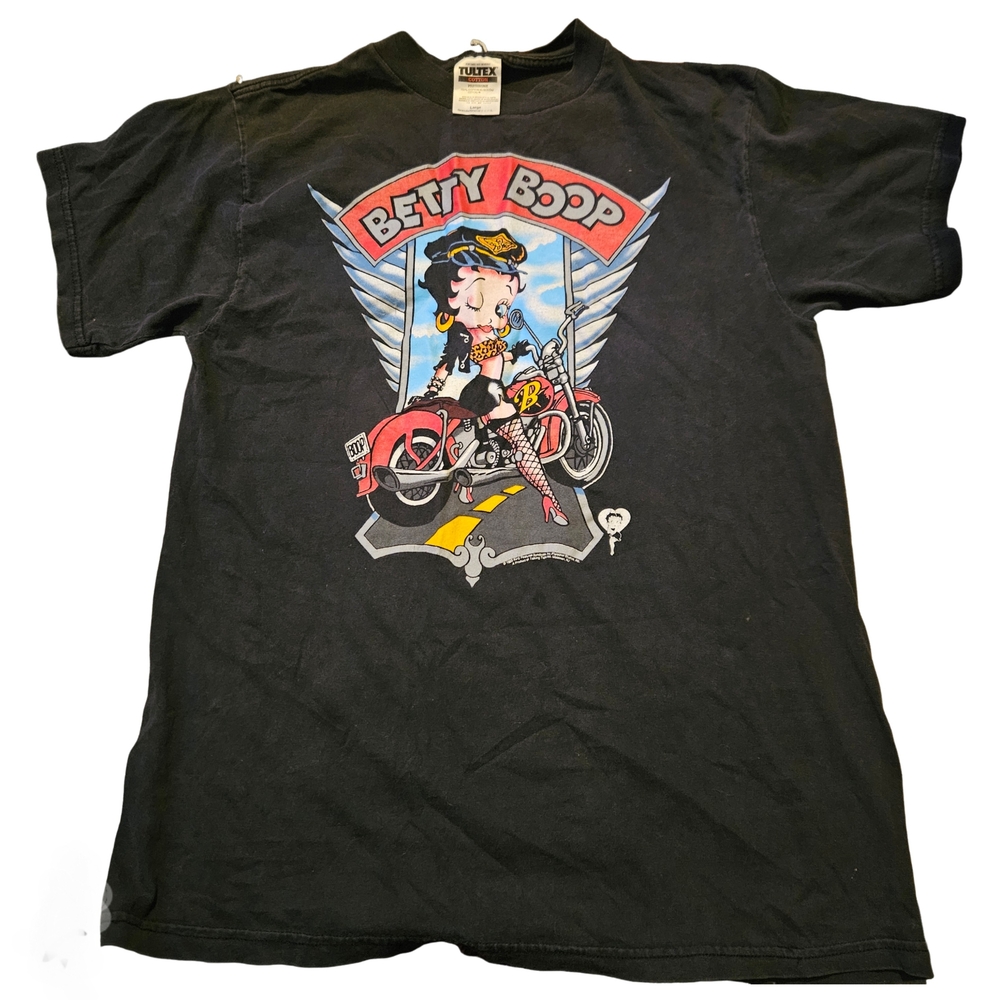 Tultex Black Tee with Betty Boop Graphic